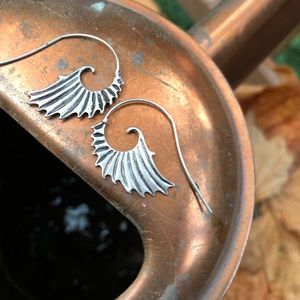Tribal threader earrings. NIB.